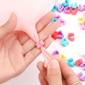 Clips de serrage Palmy Accessories, 100 pièces, pour décoration d'anniversaire et de mariage, clips de scellage pour ballons colorés - Product Image 1