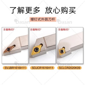 ด้าซาน ที่จับเครื่องมือซีเอ็นซีแบบสกรู 95 องศา รุ่น SDJCR1212K11 SCLCR2020K09 สำหรับงานกลึง - Product Image 4