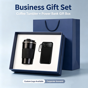 Coffret Cadeau d'Entreprise : <span class=keywords><strong>Tasse</strong></span> à Café Isotherme & Brosse à Dents Sonique avec Têtes de Rechange, Boîte Cadeau Souvenir Personnalisée avec Logo pour Clients d'Entreprise. - Product Image 1