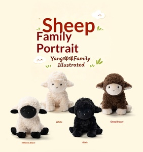 Bobova Baa Baa Sheep 25 cm, morbido piumino fatto a mano con imbottitura in cotone PP, peluche unisex per bambini, regalo di compleanno - Product Image 3