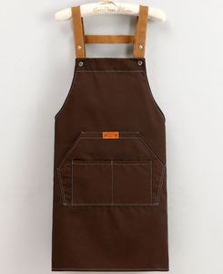 Hotel Uniform Black <b>Apron</b> Canvas Cross Back <b>Apron</b> With Pocket for Waiter - Product Image 5