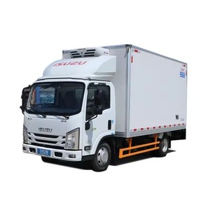 Famosa marca Isuzu pequeña caja refrigerada camión de transporte de alimentos congelados para la venta caliente - Product Image 1
