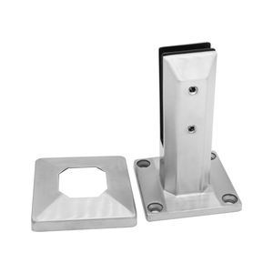 ZD Diseño moderno Acero inoxidable y espiga de vidrio Balcón Escaleras Varilla Barandilla Balaustradas PARA USO HOTELERO - Product Image 4