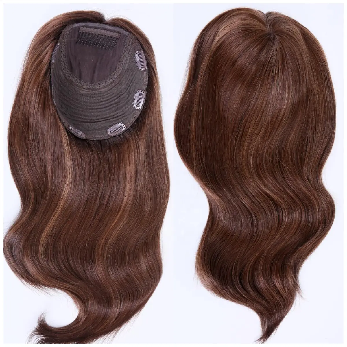 Необработанные 100% европейские Натуральные Шелковые человеческие волосы topper, еврейский парик topper, высококачественные женские волосы topper