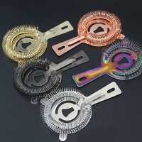 Cuillère de bar professionnelle magique en acier inoxydable à cinq trous pour mélanger les cocktails, séparateur de glace, écologique, réutilisable, durable, moderne