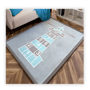 Alfombra peluda de terciopelo coralino grueso de <span class=keywords><strong>Color</strong></span> sólido suave, alfombras para suelo, baño, sala de estar, alfombra para suelo - Product Image 1