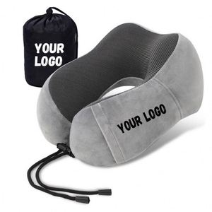 Xdh801 Custom Logo Portable Slow Rebound Inflatable U-Shaped Ergonomic Soft <b>Neck</b> <b>Support</b> Travel <b>Pillow</b> Relieves <b>Neck</b> Pain Bag - Product Image 1