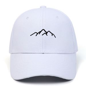 Gorras de Béisbol de Lona con Bordado de Cadena de Montañas, Estilo Deportivo Urbano, Ajustables con Cierre a Presión, Unisex, Gorras de Moda para Papá - Product Image 5