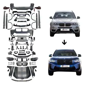 Kit de carroceria para BMW X3 F25 Carros, acessórios para carros usados, kit de carros com para-choques para BMW X3 2011-2018Y, atualização para 2023 X3M F97 LCI