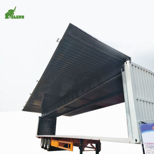 <span class=keywords><strong>Semi</strong></span>-remorque fourgon hydraulique à ailes de <span class=keywords><strong>12</strong></span> mètres de long, tri-essieux, pour camion - Product Image 3