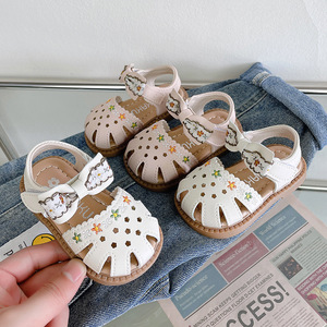 Chaussures Bébé Nœud Papillon 0-3 Ans Semelle Souple Princesse Sandales Creuses d'Été pour Tout-Petits Vente en Gros Sandales Fille Bébé - Product Image 2