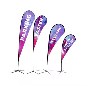 Bandiera Personalizzata Gasser Pride Feather Flag 2.8M-5.5M con Asta in Fibra di Vetro, Stampa Digitale, Banner Volante Promozionale - Product Image 1