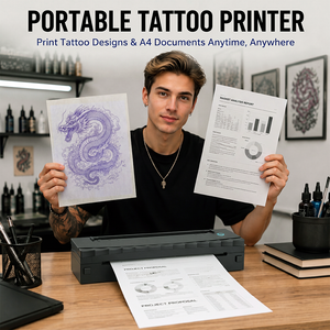 Paquete de Suministros para <span class=keywords><strong>Tatuajes</strong></span>, Impresora Térmica D80 para Distribuidores Mayoristas, Kit de Papel para Plantillas - Product Image 6