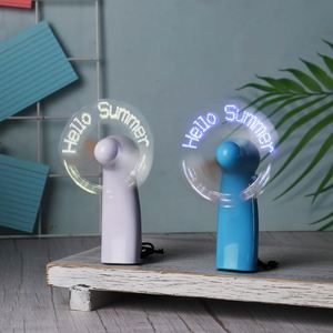 Ventilador LED Portátil Personalizado con Logotipo y Mensaje, Mini Ventilador LED con Mensaje Programable, Ventilador de Mano con Luz LED - Product Image 5