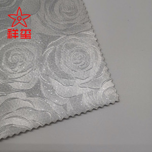 Imperméable à l'eau en relief paillettes PVC cuir Rose décoratif Requins cuir synthétique pour sacs meubles canapés gants Textiles de maison - Product Image 2