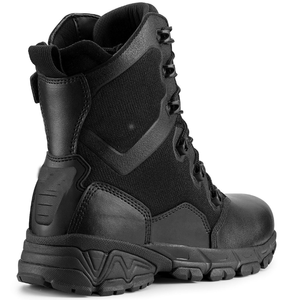 Bottes tactiques imperméables noires TSB105 HBPT10 avec fermeture éclair latérale, haute qualité pour des activités spéciales confortables et en plein air - Product Image 2