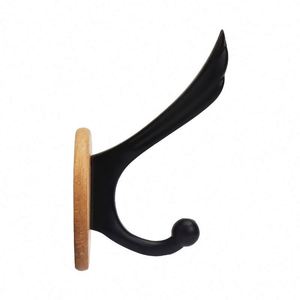 Self-Adhesive Wooden Coat <b>Hook</b> Eco-Friendly Multifunction Household Bathroom Sticky <b>Wall</b> <b>Hook</b> for Clothing - Product Image 3