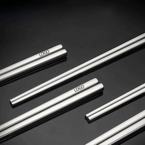 Baguettes en acier inoxydable 316 de qualité supérieure - Ustensiles pour la maison, les restaurants et les cadeaux, couverts asiatiques antidérapants et résistants à la chaleur - Product Image 1