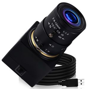 Cámara USB ELP 720P HD YUY2 y MJPEG, Cámara Web de Visión Artificial CCTV con Lente de Montura CS Varifocal Manual de 2.8-12 mm - Product Image 1