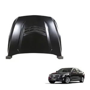 Langyu Autoaußenzubehör Motorhaube Aluminiumlegierungsmaterial Frontkappe für Cadillac ATS V-Stil Motorhaube