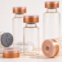 Flacons en verre transparent vides de 10 ml, 20 ml, 30 ml, logo personnalisé acceptable, contenants cosmétiques