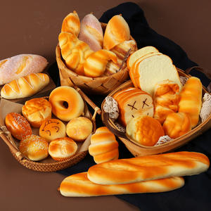 I045 High Simulation Cake Model Shooting <b>Props</b> Cake Shop Decoration Ornaments PU Artificial Bread Stress Ball - Product Image 3