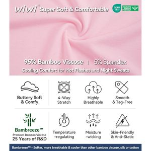 Ensemble de pyjama pour femmes personnalisé, manches courtes, pantalon capri, vêtements de nuit super doux et rafraîchissants en viscose de bambou, tailles S-XXL - Product Image 5