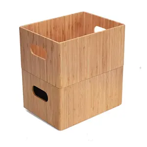 Offre Spéciale multifonctionnel décoratif bambou caisse de stockage avec poignée en bambou serviette Boîtes, sous-vêtements boîtes de rangement
