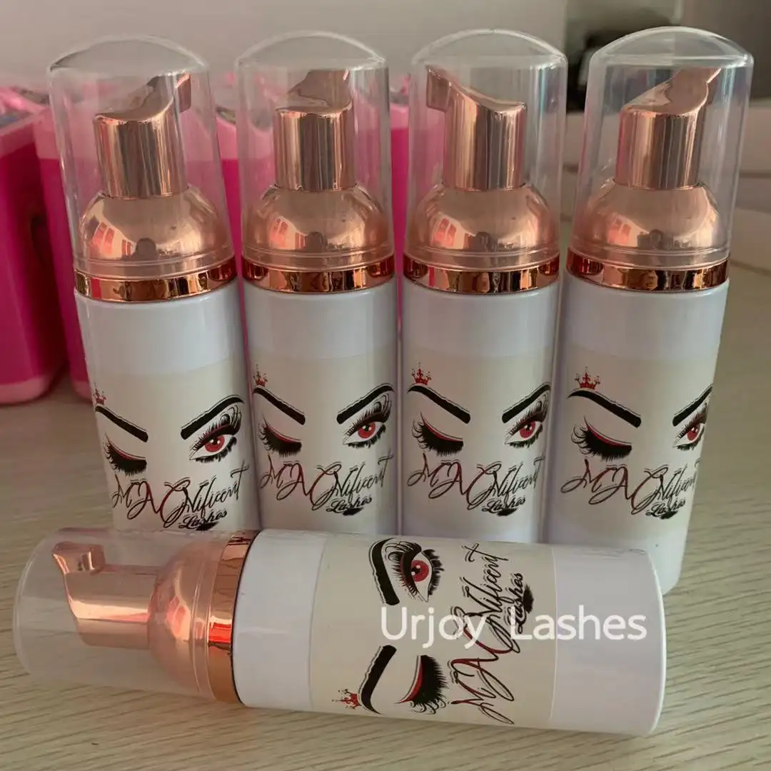 New Design Quick cleaning Lash foam shampoo cleanser strip Mink eyelashes private label Daily Eye Lash Wash lash shampoo