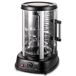 Asador Eléctrico RAF R.8630 21L 1500W 3 en 1 con Brochetas Giratorias 360°, Puerta de Vidrio y Temporizador de Apagado Automático de 60 Minutos <span class=keywords><strong>para</strong></span> Asar Pollo y BBQ - Product Image 3