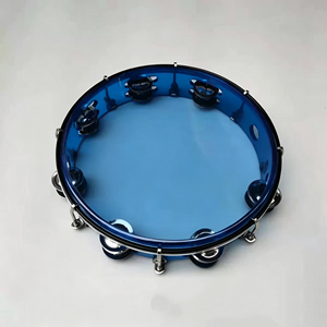 Wholesale 20/28 CM Double-Row Translucent Metal Tambourine Orff Percussion Instrument <b>Hand</b> <b>Drum</b> Musical Toy Bring Joyful - Product Image 5