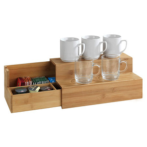 Custom Tea Customtea 2022 Amazon Custom Wooden Gift Box For Extendable Multifunctional Tea Bamboo Tea Box