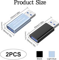 USB-A Datenblocker 2er-Pack Schnellladungs-AC-Adapter für Laptop & Mobiltelefon Anti-Juice-Jacking Sicheres Laden