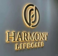 Letrero Acrílico Grabado Personalizable con Logotipo de Empresa, Mini Pantalla LED, Letras Iluminadas, Resistente a la Intemperie IP54