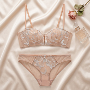 Wholesale Women's Floral Lace Bra and Panty <b>Set</b> See Through <b>Sexy</b> Bra <b>Set</b> Elegant Intimates Comfortable Plus Size Lingerie <b>Set</b> - Product Image 3