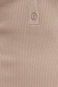 Abito da sera in <span class=keywords><strong>maglia</strong></span> Slim personalizzato in <span class=keywords><strong>maglia</strong></span> viscosa in <span class=keywords><strong>maglia</strong></span> <span class=keywords><strong>Beige</strong></span> a maniche corte Maxi collo con colletto e collo alto abito in <span class=keywords><strong>maglia</strong></span> da donna - Product Image 6