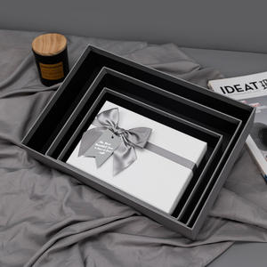 卸売黒段ボールカスタム包装箱 & バッグボウリボンリサイクル素材キャンドルギフト用カスタムロゴ - Product Image 3