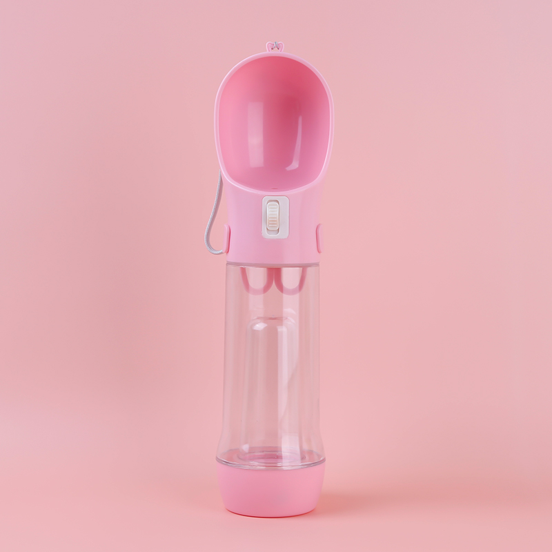 300ml portable dog travel water bottle with food container and dog poop bag poop shovel