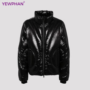 Chaqueta blanca de plumón con logotipo personalizado de Stitch, tela de poliéster reciclado de ganso, chaqueta acolchada impermeable para <span class=keywords><strong>hombre</strong></span> de alta calidad - Product Image 5