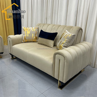 Ensemble de canapés modulaires de luxe européens en tissu velours avec canapé-lit pour salon moderne et villa