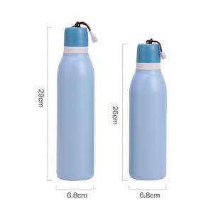Hot Selling Stainless Steel Insulated Portable <b>Large</b> Capacity Straw Double Drinking Cup Outdoor Cycling Water Bottle - Product Image 2