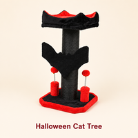 Arbre à chat de luxe, tour d'escalade pour chat d'intérieur, griffoir en peluche, maisonnette pour chat, jouet en sisal, 2 niveaux, montage facile, 74 cm