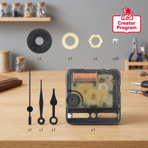 Cogsworth Modern Wall <b>Clock</b> Mechanism ZH006 Brass Aluminium Plastic Accessories Sleek Design with Stylish Parts - Product Image 2