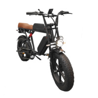 Vélo électrique pliable rétro mini 20 pouces avec pneus larges 4.0, moteur brushless 500W, batterie 48V, cadre en acier haute teneur en carbone, 7 vitesses Shimano, assistance au pédalage et freins à disque