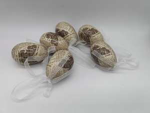 معلقة 6 بيضة عيد الفصح بنمط صحيفة ، 6 في صندوق - Product Image 4