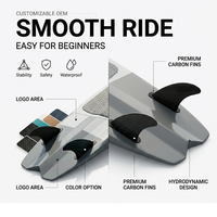 Fabricant Direct Planche de Surf Électrique Jet Board à Double Aileron Queue de Faucon 12KW 72V 60 Min. Conduite Fluide Équipement de Sports Nautiques
