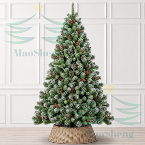 Sapin de Noël artificiel en cèdre de haute qualité MaoSheng, 10 pieds, PE PVC, écologique, avec base autoportante - Product Image 4