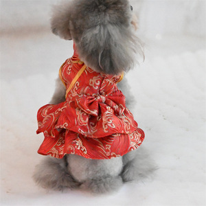 Nueva llegada Chihuahua Año Nuevo Ropa para mascotas Vestido de verano para perros Vestido bonito para mascotas Ropa para perros Marca de lujo Moda - Product Image 5