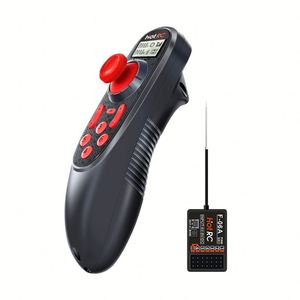 Sistema de Radio HOTRC DS-600 CH 2.4GHz FHSS, Transmisor con Control Remoto PWM GFSK, Receptor de 6 Canales, Modelo de Barco de Pesca de Plástico - Product Image 1