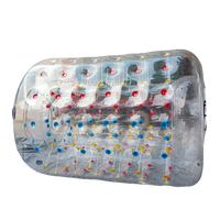 Tube roulant gonflable boule de zorbing rouleau d'eau TPU cylindre roulant boule de zorb tube de marche bulle gonflable PVC roue humaine